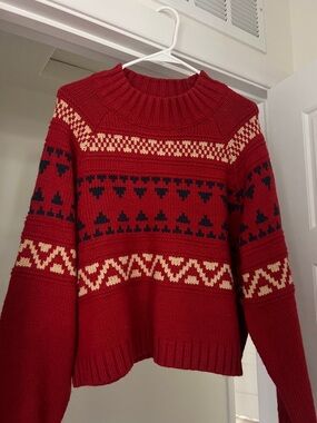 SZ XL Women’s Universal Thread Fair Isle Red  Sweater